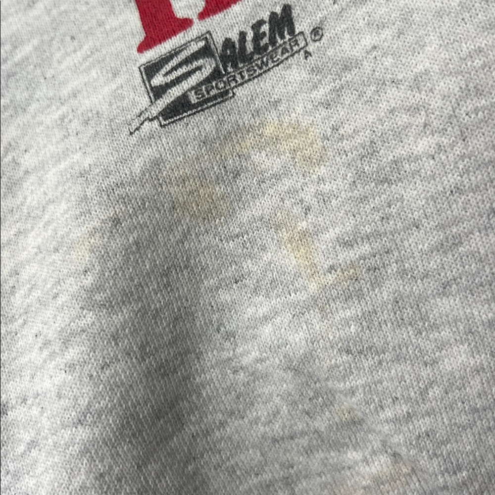 VTG 90s Indiana Hoosiers Salem Sportswear USA Crewneck L Retro NCAA Basketball♠️ - Picture 6 of 7